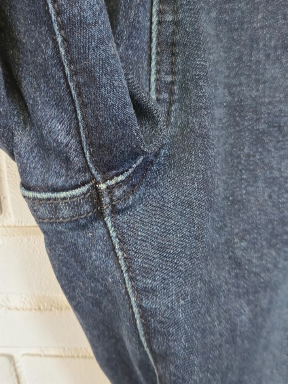 Judy Blue Overall Cut Off Jean Short Dark Stretch Denim Women's Size Large - Picture 9 of 15